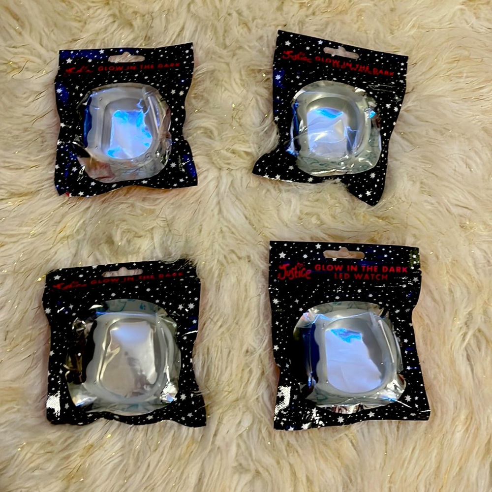 Justice glow in the dark watches